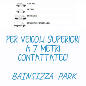 Parcheggio GIORNALIERO VAN E FURGONI valido 24ore